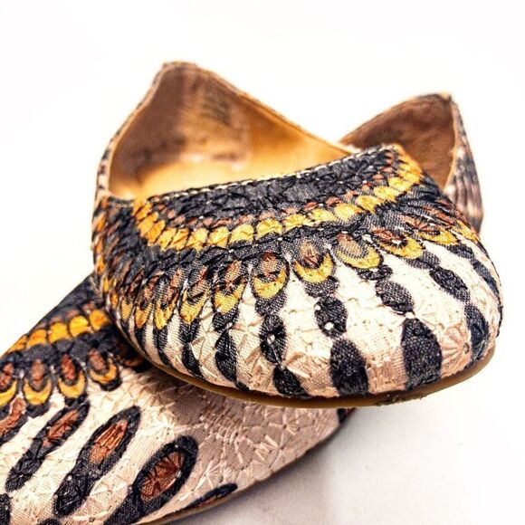 Zigi Soho Sprite Fabric Flats Peacock Sz 6.5 - Picture 8 of 9